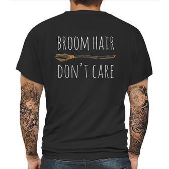 Halloween Gift Funny Broom Hair Dont Care Girls Kids Mens Back Print T-shirt | Favorety DE