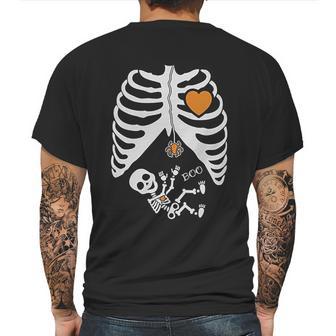 Halloween Skeleton Xray Rib Cage Mens Back Print T-shirt | Favorety CA