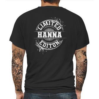 Hanna Funny Surname Family Tree Birthday Reunion Gift Idea Mens Back Print T-shirt | Favorety AU