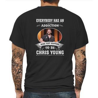 Happens To Be Chris Young Mens Back Print T-shirt | Favorety AU