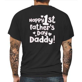 Happy First Fathers Day Daddy Infant One Piece Mens Back Print T-shirt | Favorety