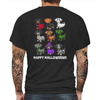 Happy Halloweenie Dachshund Mens Back Print T-shirt | Favorety DE