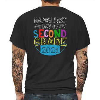 Happy Last Day Of 2Nd Grade Second Grade Class Of 2021 Graduation 2021 School Life Face Mask Quarantine Mens Back Print T-shirt | Favorety DE