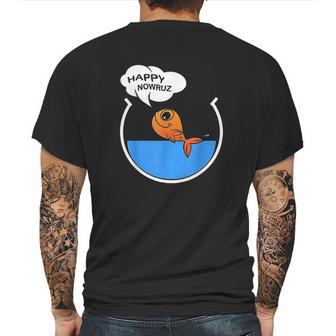 Happy Nowruz 2021 Goldfish Norooz 1400 Persian New Year Mens Back Print T-shirt | Favorety