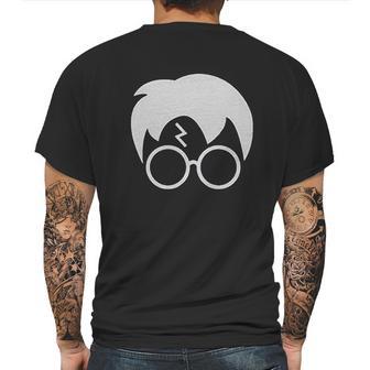 Harry Glasses Lightning Bolt Hair Mens Back Print T-shirt | Favorety AU