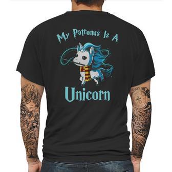 The Harry Potter My Patronus Is A Unicorn Mens Back Print T-shirt | Favorety