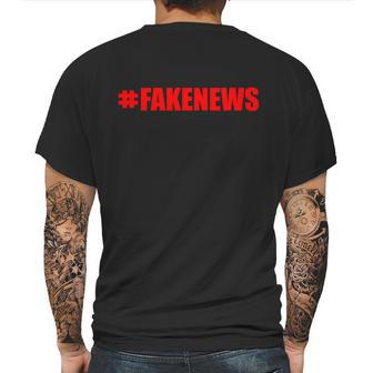 Hashtag Fake News Fakenews Logo Mens Back Print T-shirt | Favorety CA