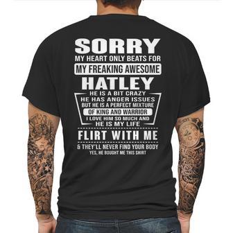 Hatley Name Gift Sorry My Heart Only Beats For Hatley Mens Back Print T-shirt | Favorety AU