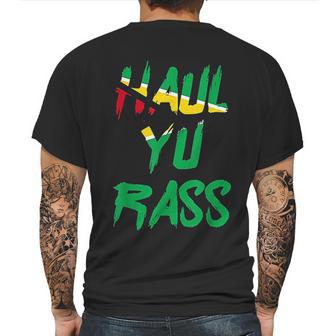 Haul Yu Rass Guyanese Guyana Afro Pride Creole Mens Back Print T-shirt | Favorety UK