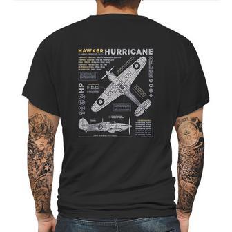 Hawker Hurricane Battle Of Britain Wwii Raf Fighter Plane Mens Back Print T-shirt | Favorety AU