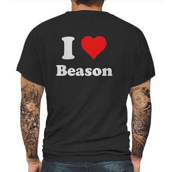 I Heart Beason I Love Beason Mens Back Print T-shirt | Favorety UK