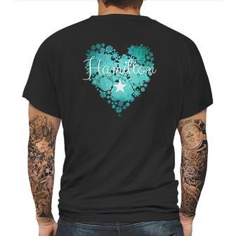 I Heart Hamilton Mens Back Print T-shirt | Favorety