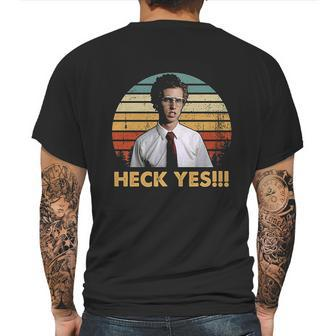 Heck Yes Vintage Napoleon Lovers Dynamite Fan Movie Mens Back Print T-shirt | Favorety