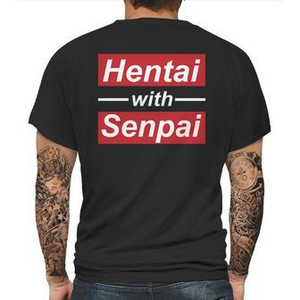 Hentai With Senpai Japanese Anime Manga Cute T-Shirt Mens Back Print T-shirt | Favorety AU