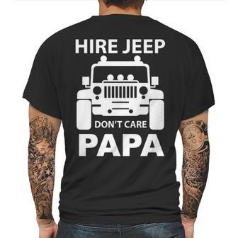 Hire Jeep Dont Care Papa Mens Back Print T-shirt | Favorety DE