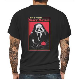 Holiday 365 Lets Watch Scary Movies Mens Back Print T-shirt | Favorety