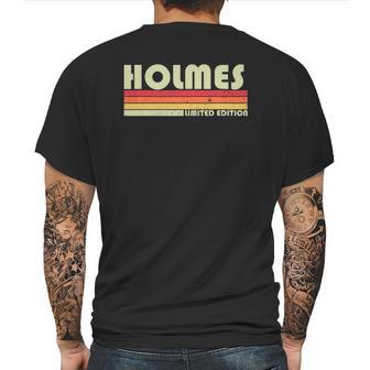 Holmes Surname Funny Retro Vintage 80S 90S Reunion Mens Back Print T-shirt | Favorety CA