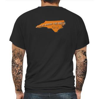 Home Is Where The Bbq Is North Carolina With Pig Mens Back Print T-shirt | Favorety AU