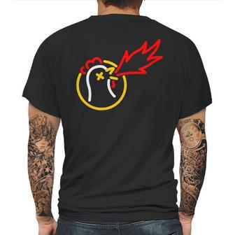 Hot Ones Vintage Line Art Mens Back Print T-shirt | Favorety