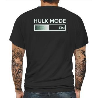 Hulk Mode On Funny Graphic Gym Workout Mens Back Print T-shirt | Favorety