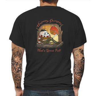 Humpty Dumpty Had A Great Fall Funny Weather Pun Mens Back Print T-shirt | Favorety UK