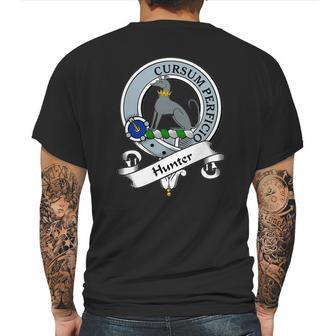 Hunter Clan Badge Scottish Clan Badges Mens Back Print T-shirt | Favorety CA