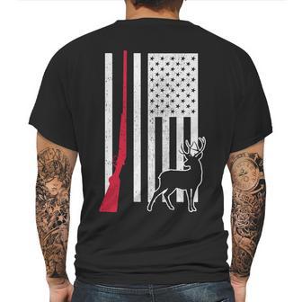 Hunting Deer Rifle Flag Mens Back Print T-shirt | Favorety AU