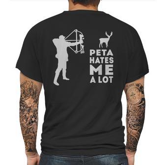 Hunting Peta Hate Me A Lot Mens Back Print T-shirt | Favorety AU