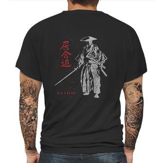 Iaido Martial Arts Samurai Ronin Mens Back Print T-shirt | Favorety