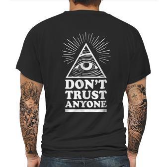 Illuminati Dont Trust Anyone Eye Of Providence Mens Back Print T-shirt | Favorety DE