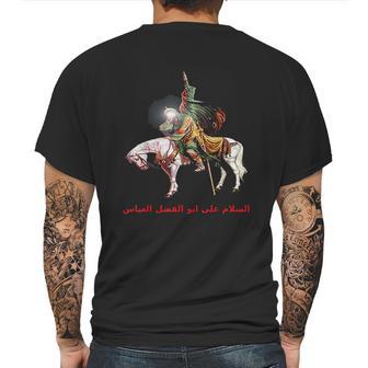 Imam Abbas For Muharram Shia Ashura Karbala Muslim Mens Back Print T-shirt | Favorety