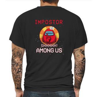 Impostor Among Us Mens Back Print T-shirt | Favorety