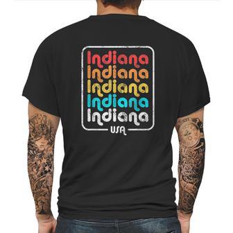 Indiana State Vintage 1970S 1980S Retro Mens Back Print T-shirt | Favorety AU