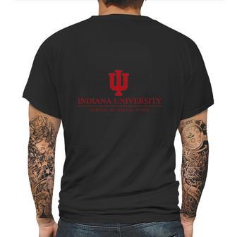 Indiana University School Of Social Work Mens Back Print T-shirt | Favorety DE