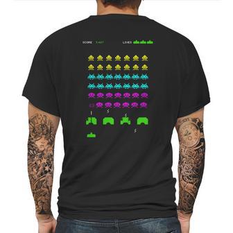 Invaders From Space Mens Back Print T-shirt | Favorety