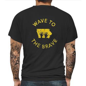 Iowa Wave To The Brave Football Childrens Hospital Mens Back Print T-shirt | Favorety UK