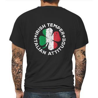 Irish Temper Italian Attitude St Patricks Day Gift Mens Back Print T-shirt | Favorety CA