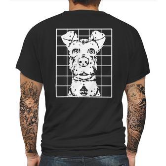 Isle Of Dogs Spots Caged Mens Back Print T-shirt | Favorety