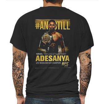 Israel Adesanya Retro Vintage Mens Back Print T-shirt | Favorety AU