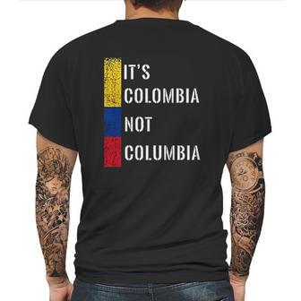 Its Colombia Not Columbia Cute Colombian Mens Back Print T-shirt | Favorety CA