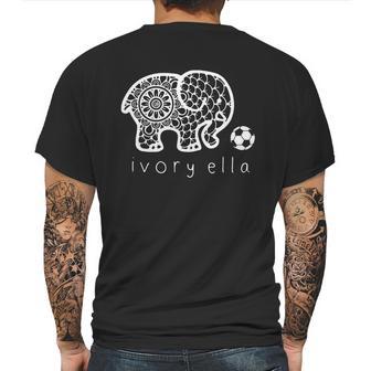 Ivory Ella Elephant Mens Back Print T-shirt | Favorety CA