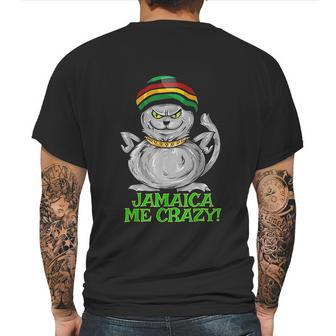 Jamaica Me Crazy Top Funny Gift Jamaican Reggae Music Cat Mens Back Print T-shirt | Favorety CA