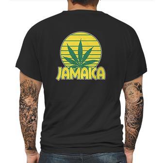 Mens Jamaica Marijuana Mens Back Print T-shirt | Favorety CA