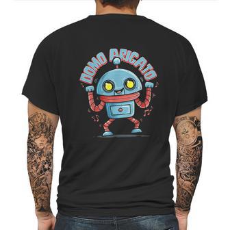 Japanese Pop Culture Music Robot Domo Mens Back Print T-shirt | Favorety