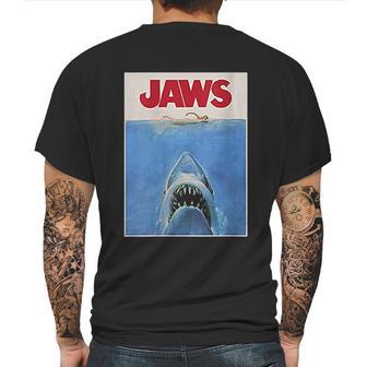 Jaws Original Movie Poster Mens Back Print T-shirt | Favorety