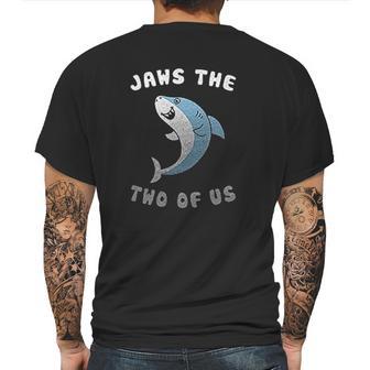 Jaws The Two Of Us Valentines Day Mens Back Print T-shirt | Favorety CA