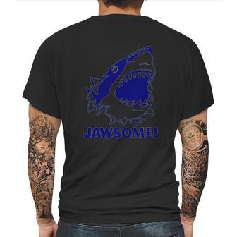 Jawsome Funny Jaws Shark Saying Slogan Pun 80S Mens Back Print T-shirt | Favorety UK