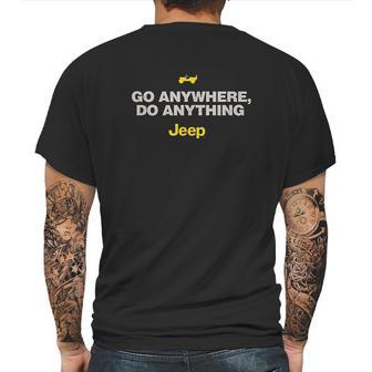 Jeep Go Anywhere Do Anything Mens Back Print T-shirt | Favorety UK