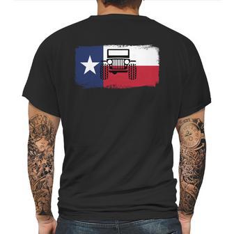 Jeep Texas Flag Mens Back Print T-shirt | Favorety AU