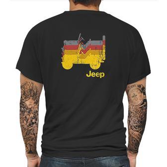 Jeep Willys Repeating Mens Back Print T-shirt | Favorety UK